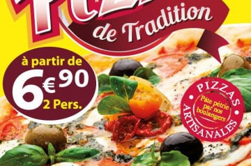 Les pizzas végétariennes Le Fournil des Provinces