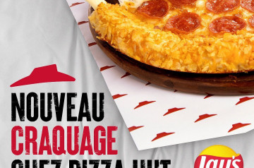Pizza Hut : des pizzas croustillantes avec les chips Lay's