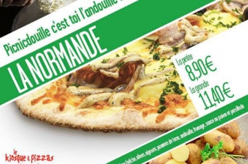 Pizza La Normande signée Le Kiosque à Pizzas