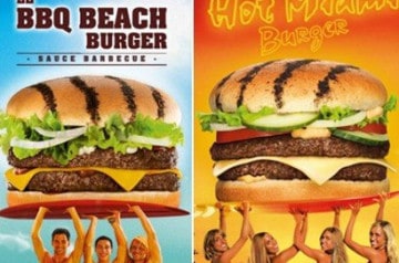 Quick crée les burgers de la plage