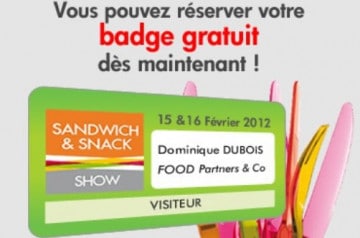 Sandwich & Snack Show  édition 2012