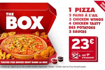 The Box Pizza Hut en livraison