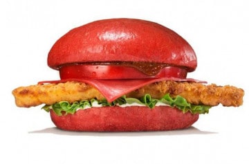 Un burger rouge chez Burger King
