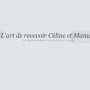 Logo L'art de recevoir Céline & Manu