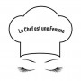 Logo Le chef est une femme