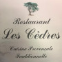 Restaurant les cèdres Cabrieres d'Avignon