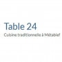 Restaurant table 24 Metabief