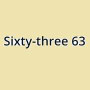 Sixty-three 63 Nice