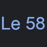 Le  58