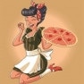 Retro pizza