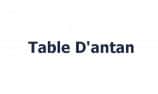 Table D'antan Bon Encontre