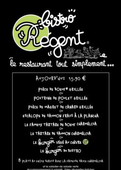 Menu Bistro Régent - Les offres a 15€90, bœuf et chèvre