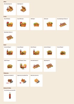 Menu Burger King - Nouveautés