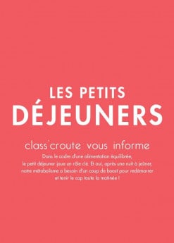 Menu class'croute - Les petits déjeuners