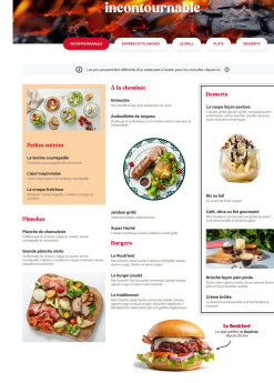 Menu Courtepaille - Les incontournables