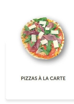 Menu Crescendo - Pizzas et pates