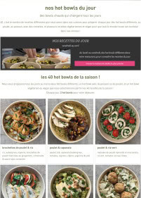 Menu Dubble - Les hot bowls