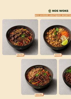 Menu Krousty Sabaidi - Les woks