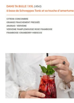 Menu Le Paradis Du Fruit - Bar à fruits et légumes