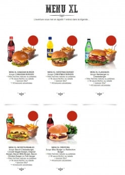 Menu Mythic Burger - Menu XL