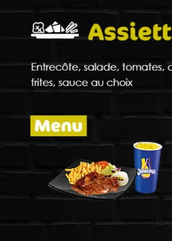 Menu O'malo - Assiette entrecôte