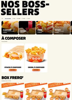 Menu O'tacos - Boss seller