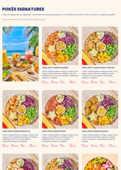 Menu Pokawa - Pokés signature