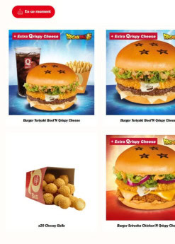 Menu Quick - En ce moment