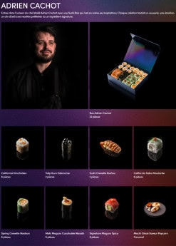 Menu Sushi Shop - Sushi Box