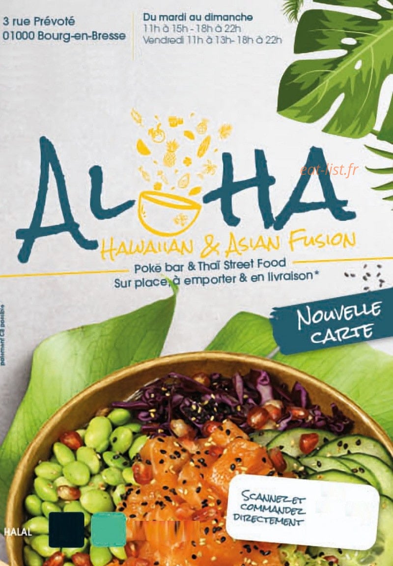 Aloha — carte page 1