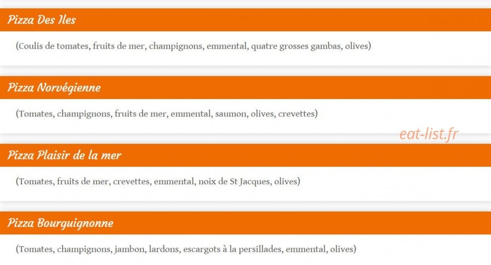 Au Comptoir des Viandes — carte page 8
