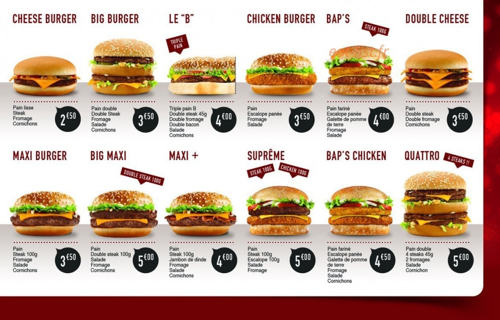 Au petit gourmand — carte page 3