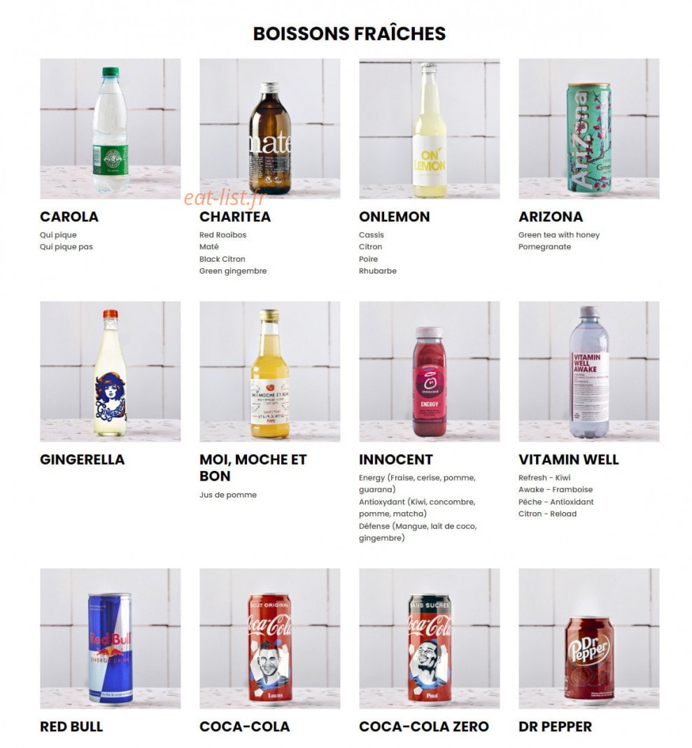 Bagelstein — carte page 8