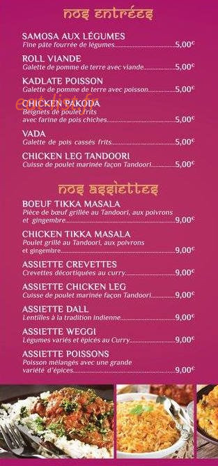 Bollyfood — carte page 3