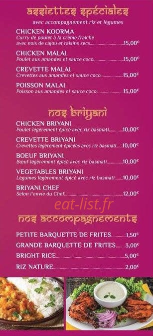 Bollyfood — carte page 4