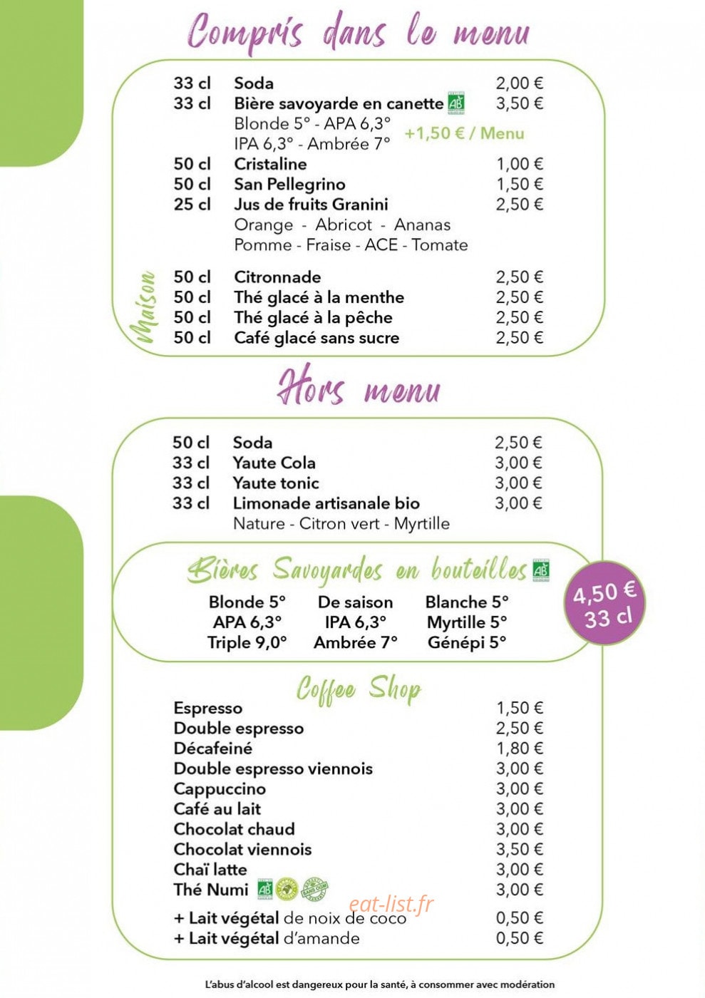Bretzel Coffee — carte page 6