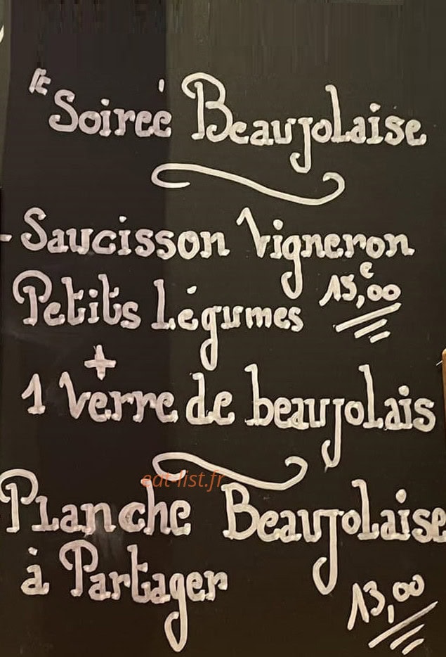 Chez la Jeanne — carte page 1