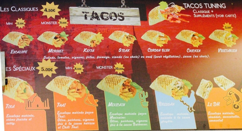 DH Burger — carte page 2