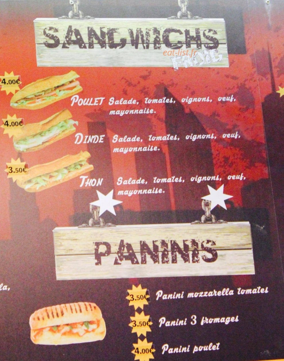 DH Burger — carte page 5