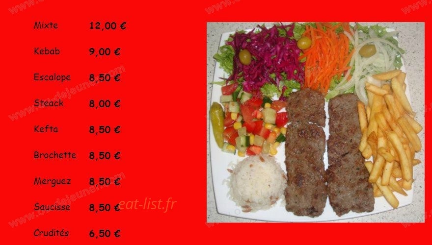Edessa Kebab & Pizza — carte page 3