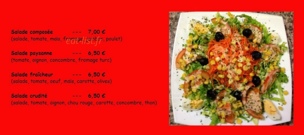 Edessa Kebab & Pizza — carte page 2