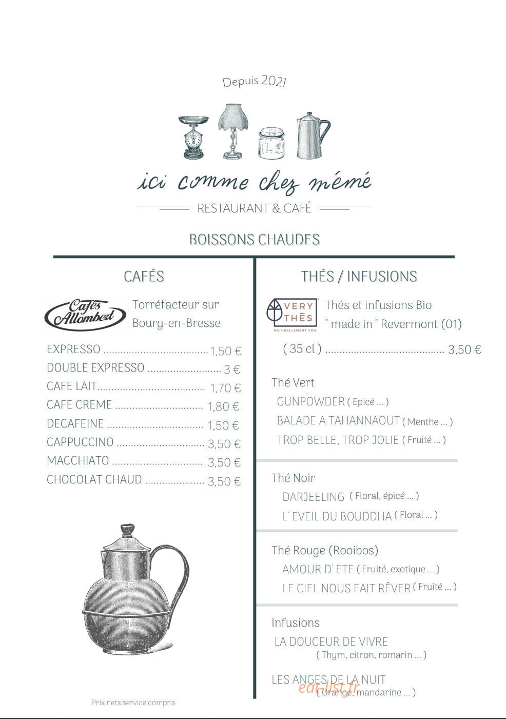 Ici Comme Chez Mémé — carte page 3