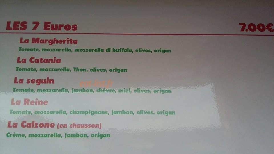 Kev Pizza — carte page 3