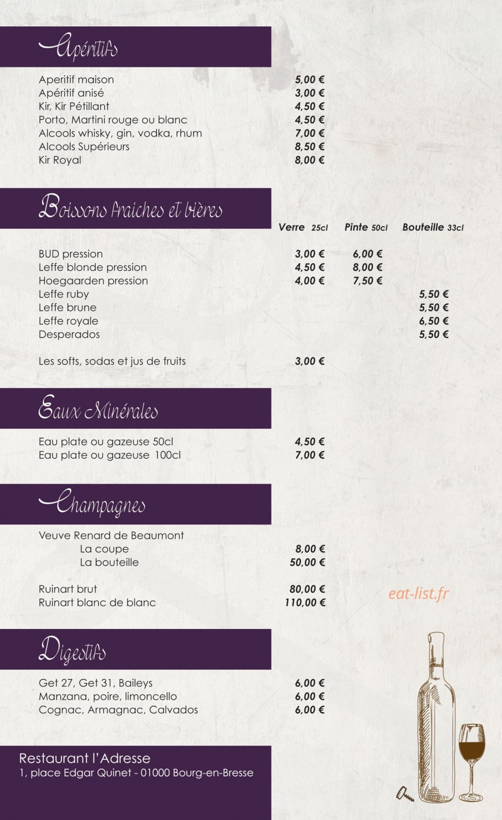 L'adresse — carte page 6
