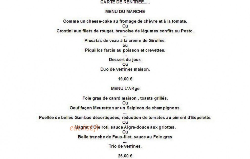 L'AKge — carte page 1