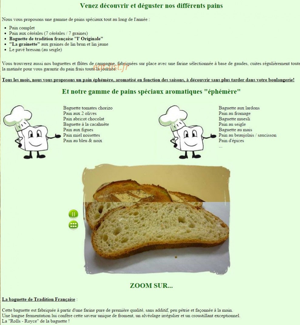 L'ami d'pain — carte page 1