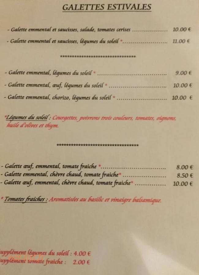 La Bigoudène — carte page 2