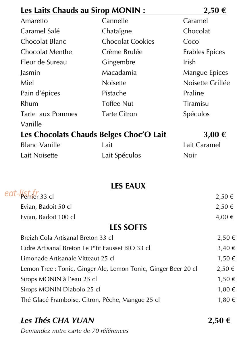 La Buvette — carte page 4
