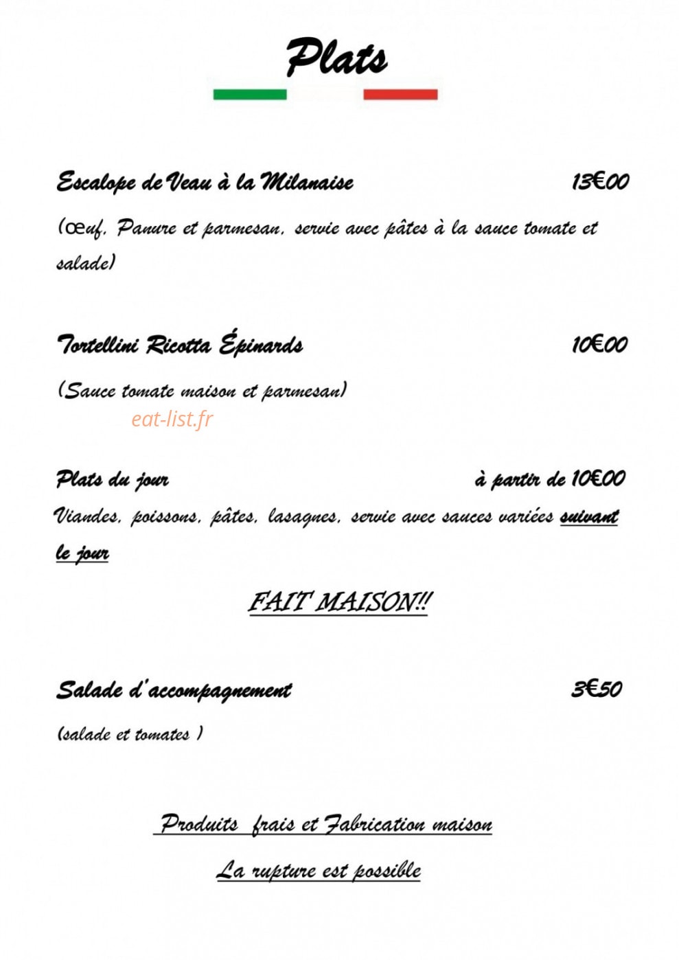La Casa Mancini — carte page 5