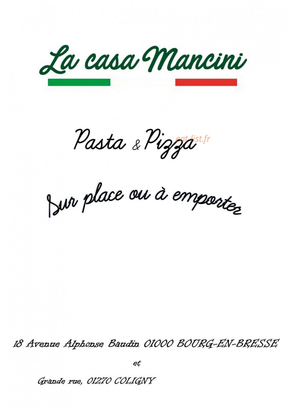 La Casa Mancini — carte page 1